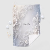 ホワイトフローラフローリッシュゴルフタオル ゴルフタオル (インサイチュ)