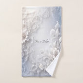 ホワイトフローラフローリッシュタオルセット バスタオルセット (ハンドタオル)