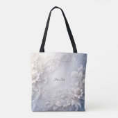 ホワイトフローラフローリッシュトートバッグ トートバッグ (裏面)