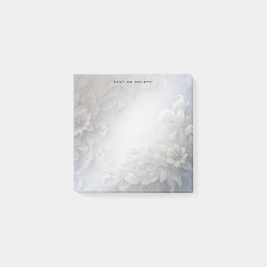 ホワイトフローラフローリッシュ投稿Itメモ ポストイット (正面)