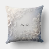 ホワイトフローラフローリッシュ装飾用クッション クッション (裏面)