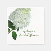 ホワイトフローラブライダルシャワーナプキンス スタンダードカクテルナプキン (正面)