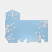 ホワイトフローラブランチウィンターブルーエレガントシック フェイバーボックス (折り畳みなし)