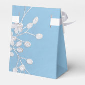 ホワイトフローラブランチウィンターブルーエレガントシック フェイバーボックス (裏面サイド)