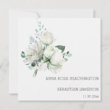 *～*ホワイトフローラブークAR15 QR + RSVP 結婚