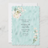 ホワイトフローラブーケオンシャイニーターコイズ (裏面)