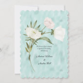 ホワイトフローラブーケオンシャイニーターコイズ (正面)