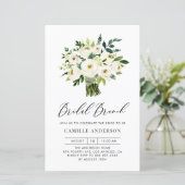 ホワイトフローラブーケブライダルブランチ招待状 (スタンド正面)