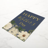 ホワイトフローラブーケ/母の日 箔シーズンカード (回転した状態)