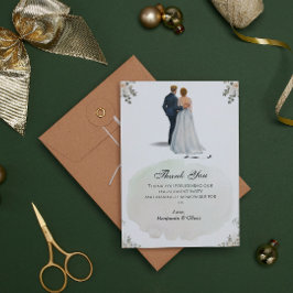 ホワイトフローラミニマリストサプライズ婚約感謝してい 招待状