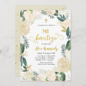 ホワイトフローラミバウティゾインビタスペインのシオンインビタ 招待状 (正面/裏面)