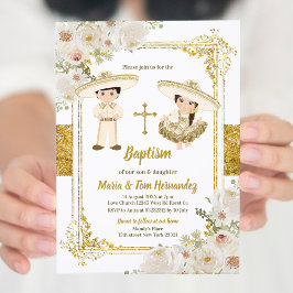 ホワイトフローラメキシコバプテスズフィエスタツイン 招待状