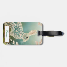 ホワイトフローララビット春アート