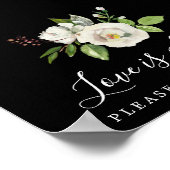 ホワイトフローララブズスウィート結婚ズデザートバー ポスター (角)