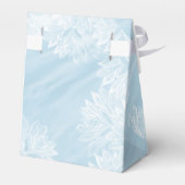 ホワイトフローラレース淡い色のとブルーサテン フェイバーボックス (裏面サイド)