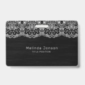 ホワイトフローラレース バッジ (Back)