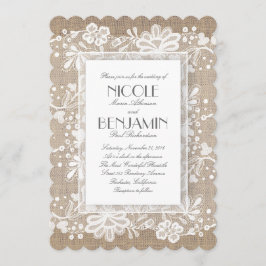 ホワイトフローラレ素朴ース結婚 招待状