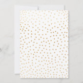 ホワイトフローラ仮想ベビースプリンクベビーシャワー 招待状 (裏面)