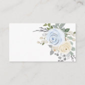 ホワイトフローラ冬のブライダル推測キス数 エンクロージャーカード (裏面)