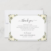 ホワイトフローラ台本葬儀ありがとう サンキューカード (正面)