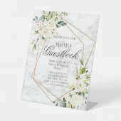 ホワイトフローラ大理石フォトゲストハウス 台座サイン (正面)