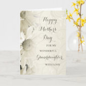 ホワイトフローラ孫娘ハッピーマザーズデイ カード (黄色い花)