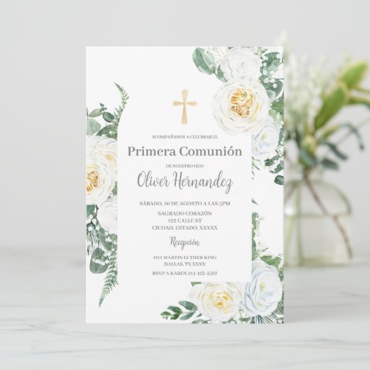 ホワイトフローラ最初の通信スペインの招待状 招待状 (スタンド正面)