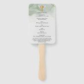 ホワイトフローラ植物生命お祝い ハンドファン (裏面)