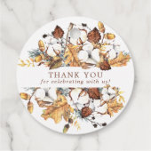 ホワイトフローラ秋紅葉ズ結婚サンキュー フェイバータグ (裏面)