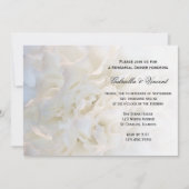 ホワイトフローラ結婚のリハーサルディナー 招待状 (正面)
