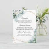 ホワイトフローラ結婚の詳細情報ゲスト エンクロージャーカード (スタンド正面)