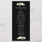 ホワイトフローラ結婚のSprigsプログラム プログラム (裏面)