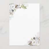 ホワイトフローラ結婚ズインフォメーションゲスト エンクロージャーカード (裏面)