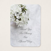 ホワイトフローラ結婚ブーケ感謝していのユーラベル (裏面)