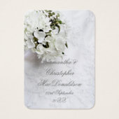 ホワイトフローラ結婚ブーケ感謝していのユーラベル (正面)