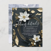 ホワイトフローラ結婚リースの結婚詳細写真 エンクロージャーカード (正面/裏面)