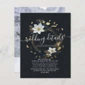 ホワイトフローラ結婚リースの結婚詳細写真 エンクロージャーカード (正面/裏面)