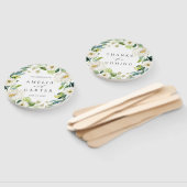 ホワイトフローラ結婚リース ハンドファン (組立なし)