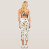 ホワイトフローラ自然ハイウェストCapris カプリレギンス (裏面)