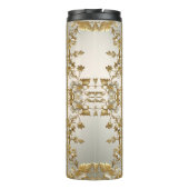 ホワイトフローラ華美金ゴールド熱タンブラー タンブラー (裏面)