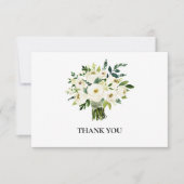 ホワイトフローラ葬式 サンキューカード (正面)