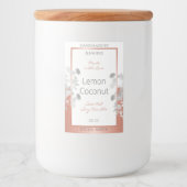 ホワイトフローラ製品パッケージラベルバラ金ゴールド フードラベル (正面)