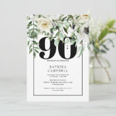 ホワイトフローラ90th Birthday Partyへの招待 招待状 (スタンド正面)