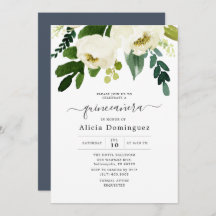 ホワイトフローラ&グリーナリーウォーターカラーキンセアニラ