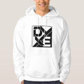 ホワイトフード付きスウェットシャツ パーカ (正面)