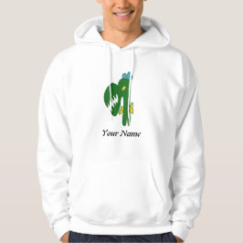 ホワイトフード付きスウェットシャツ パーカ