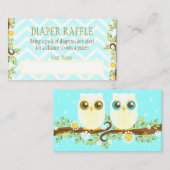 ホワイトフール – おむつラッフルチケット エンクロージャーカード (正面/裏面)