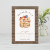 ホワイトフ素朴ルーツパンケーキブライダルシャワーブランチ 招待状 (スタンド正面)