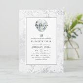 ホワイトブライダルシャワー 招待状 (スタンド正面)