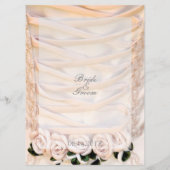 ホワイトブライダルドレスバラ結婚ズメニュー メニュー (裏面)